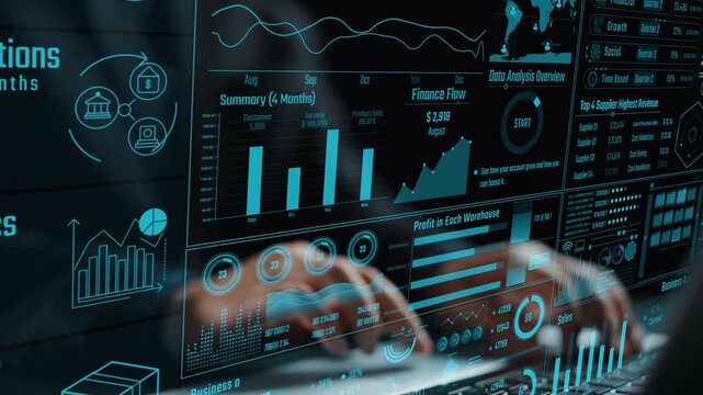 Engage with a visually striking representation of business data analytics, featuring interactive dashboards that drive informed decision-making and strategic planning. Cipher
