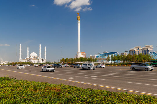 Kazakh Eli Monument at Independence Square in Astana