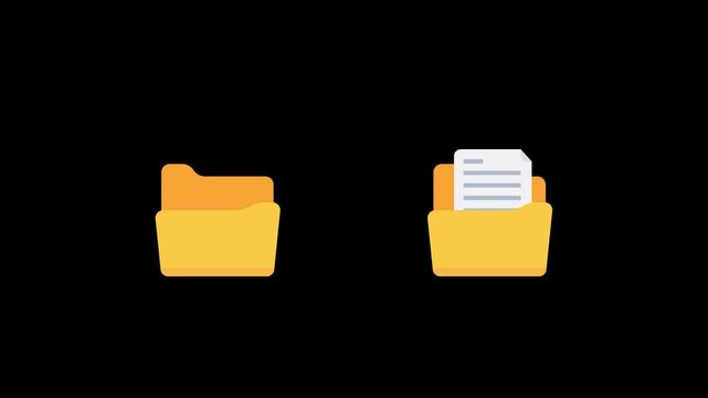 Efficient digital document transfer between open folders, representing seamless data organization and information management.