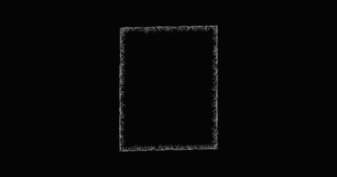 Sketch Johnson outline map animation - smooth progressive reveal