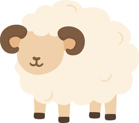 Obraz premium flat design lamb