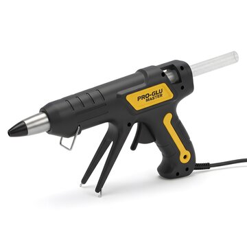 Black and yellow hot melt glue gun tool