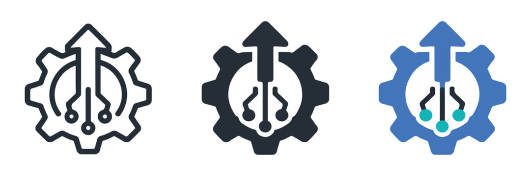 Modernization Gear Upgrade Technology Icon