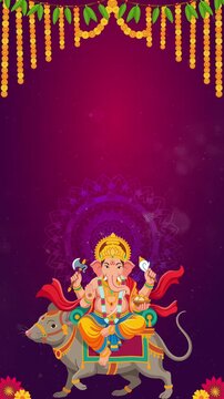 Ganpati Bappa Riding Mushak for Ganesh Chaturthi Festival Celebration Video