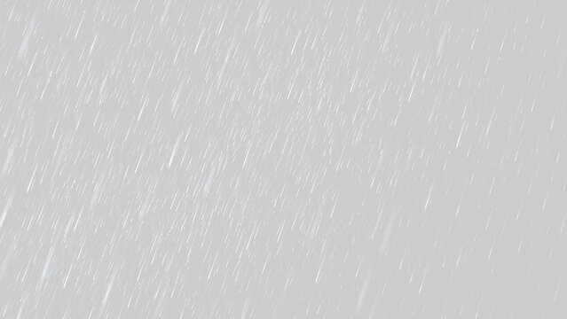 Heavy rain overlay on transparent background. Falling water drops and diagonal downpour weather effect. Realistic storm texture