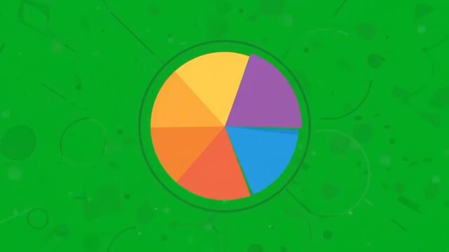
Animated Pie Chart Logo Green Screen #00FF00 4K