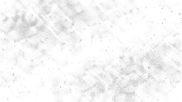Diagonal Distressed Halftone Dot Texture in Black and White