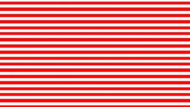 Vibrant red and white horizontal striped pattern featuring repeating lines creating a minimalist geometric texture for modern digital graphic design backdrops