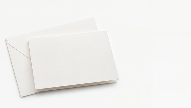Blank Notecard and Envelope Stationery Mockup