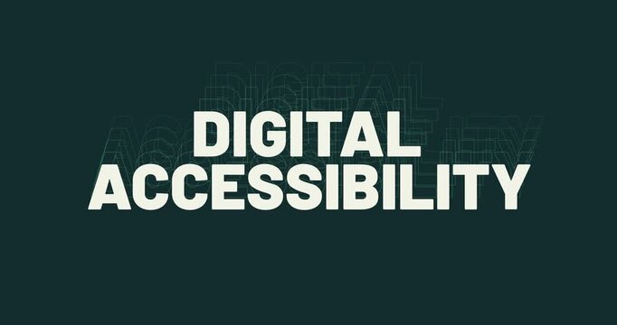 Digital Accessibility Inclusive Web Design Title Animation