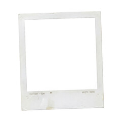 Old vintage square polaroid photo frame border © Raja