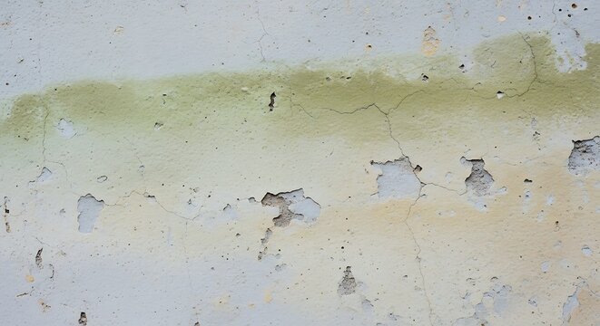 Old cracked yellow wall texture surface