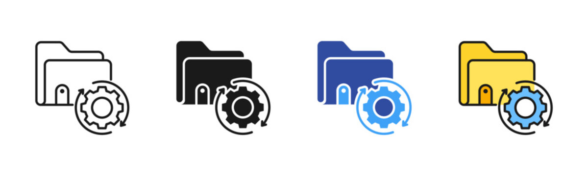 Change Request icon set multiple style collection