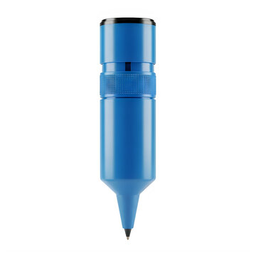Blue marker pen with cap