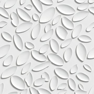 Abstract seamless pattern with leaf shapes