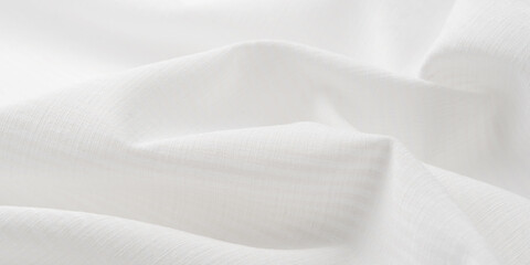 White cotton texture with elegant waves © Anna