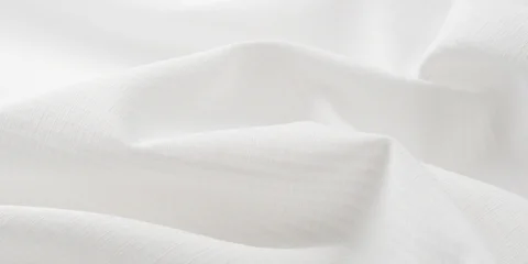 White cotton texture with elegant waves © Anna