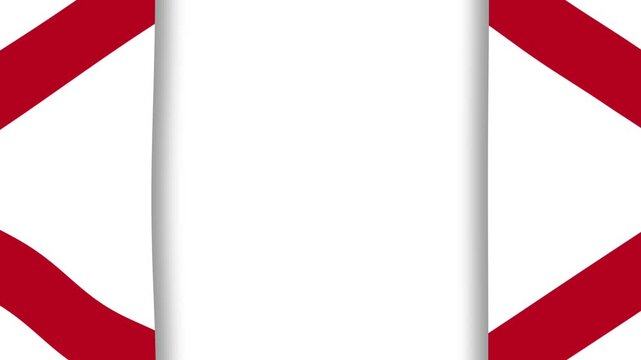 Alabama State Flag Theme Motion Graphics Frame Background Loop Video Design Template.