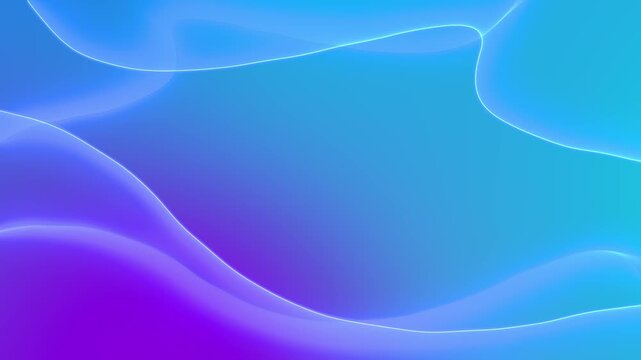 Fluid gradients flowing curves edged glowing lines across abstract scene. corporate presentations, app screens, product advertising, social media graphics, website headers, titles modern motion design