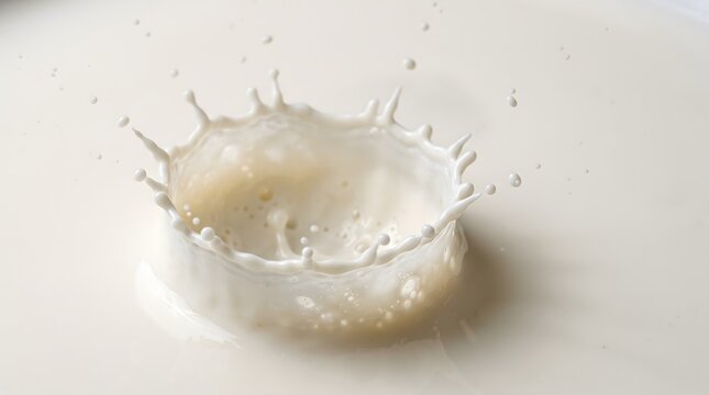 Milk splash crown droplet frozen motion close up photography