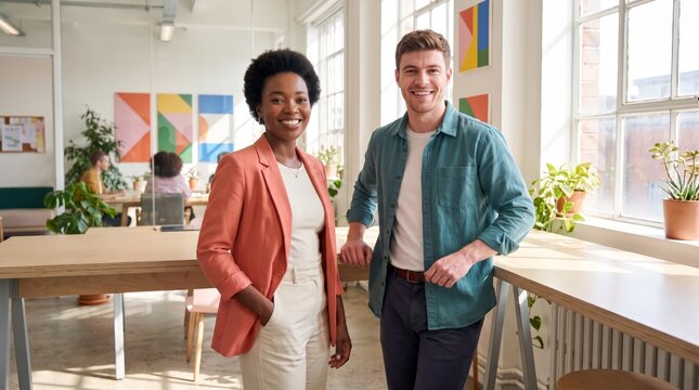 Diverse business partners portrait