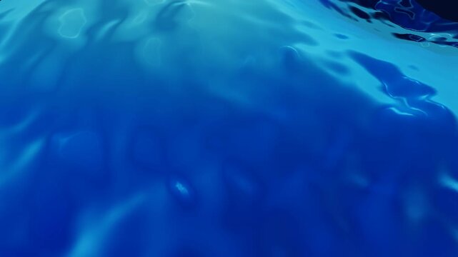 Luxurious blue silk fabric gracefully flowing and rippling in continuous motion for elegant corporate branding backgrounds
