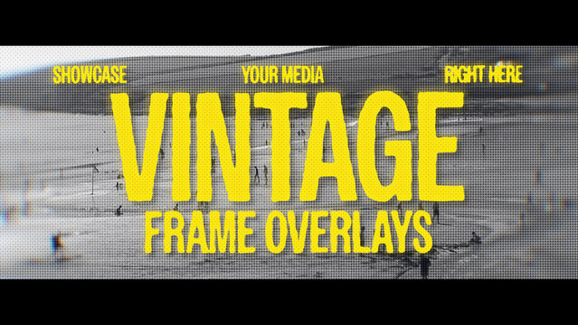 Vintage Frame Text Overlay Titles