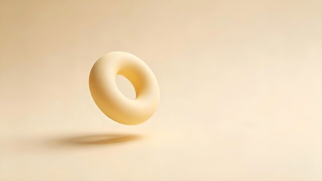 Minimalist 3D Torus Ring Background