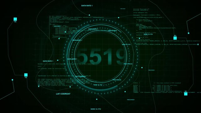 Green source code, paths, circular gauges cyber monitoring interface. cyber security, threat detection, data analysis, hacking scenes, network operations, software diagnostics, alerts, tech dashboards