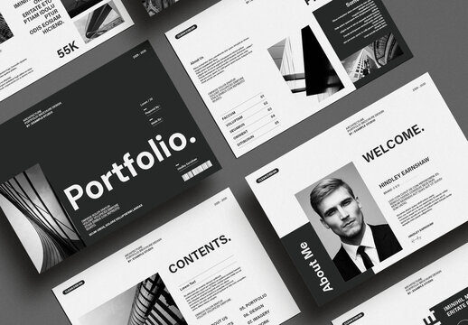 Architecture Portfolio Brochure Template Layout
