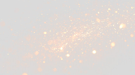 Obraz premium Glowing fire sparks and flying embers on transparent background. Bright orange particle overlay effect for vfx design. Bonfire spark burst