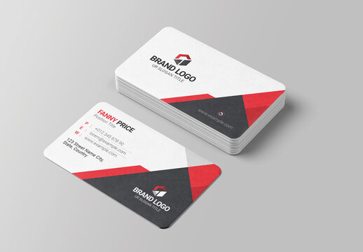 Business Card Design Template Layout