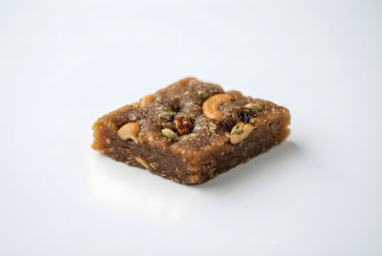 Diamond-shaped traditional Sri Lankan rice flour sweet Aluwa close-up
