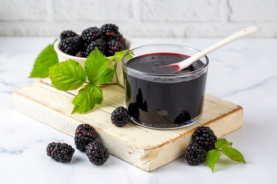 Blackberry Jam in a Jar, Tasty Homemade Berry Jam