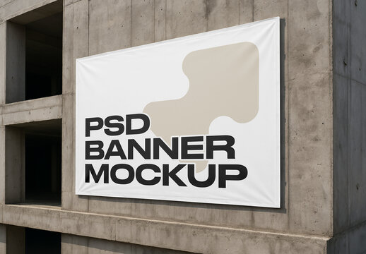 Construction Banner Mockup