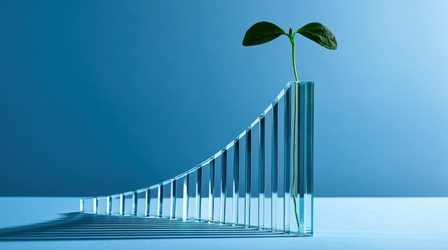 A Tiny Emerald Seedling Physically Bends a Rigid