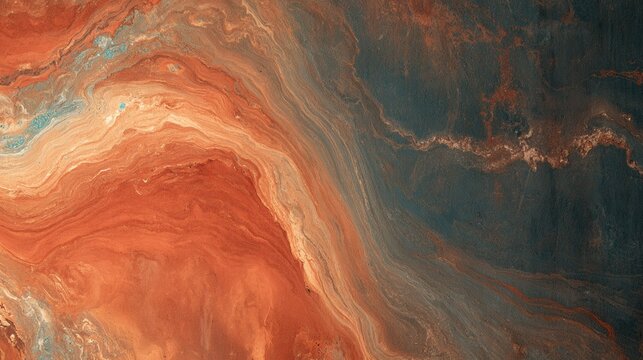 Extreme Macro of Weathered Corten Steel Warm Oran