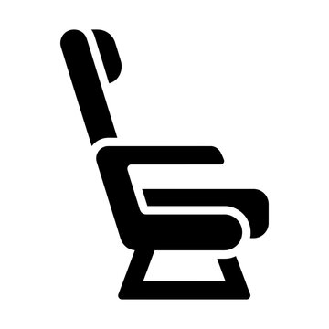 airplane seat glyph icon
