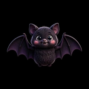 halloween cat with bat