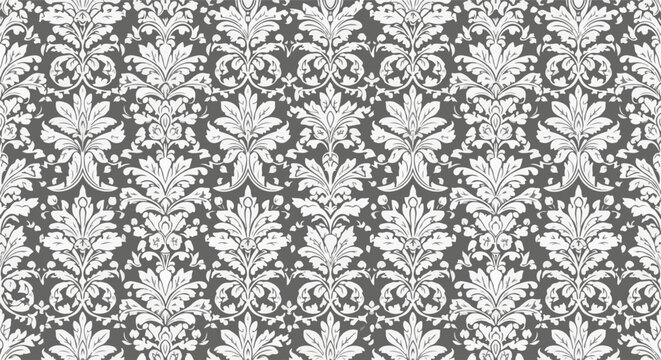 Classic teal wallpaper texture with decorative damask flourishes