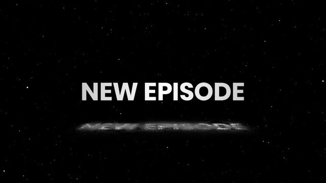 New Episode Glow Outline Text Reveal Animation for Episode Launches