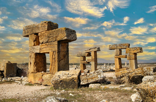 Blaundus or Blaundos, Blaundeon ancient city Sulumenli, Usak,Turkey