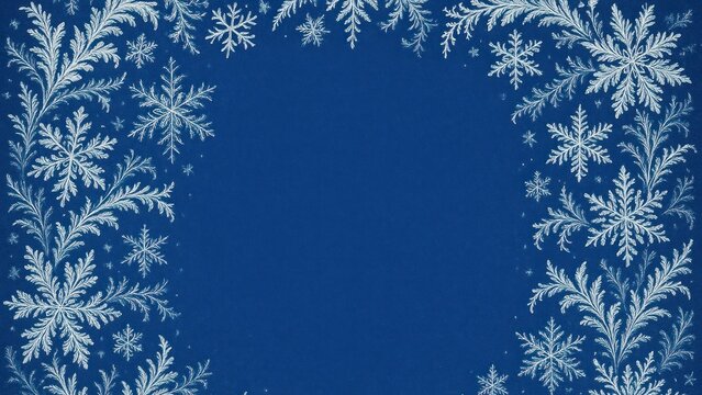 Elegant snowflake winter wallpaper