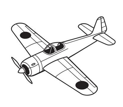 Fighter plane representing military aviation