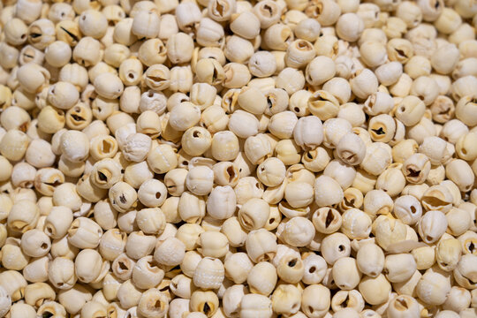 Heap of Dried Lotus Seeds