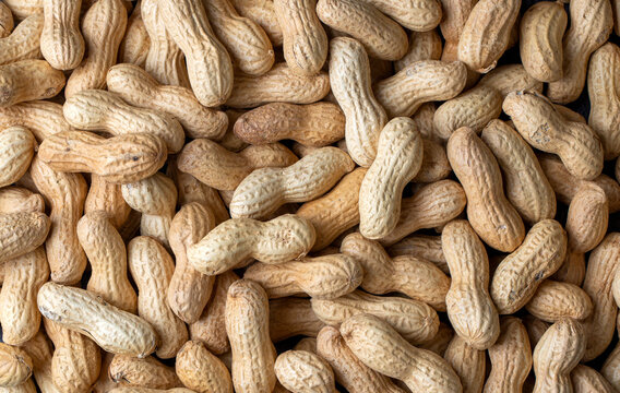 Peanuts in the shell background or texture.