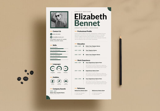 Creative Resume Template Layout