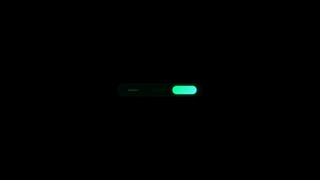 Minimalist Dark Mode App Interface Navigation with Search Tab Highlighted