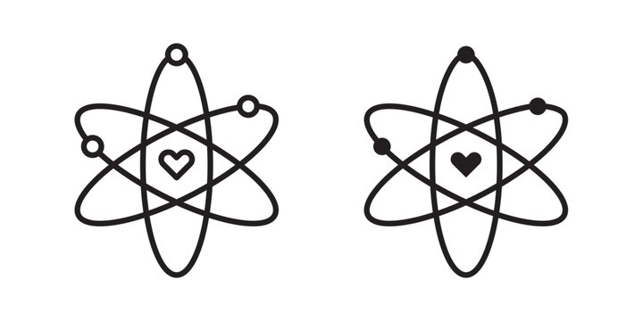 React icon flat outline in black