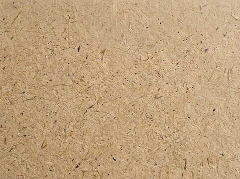 Close up texture of light brown pressed particle board surface with particleboard composite material chipboard woodwork